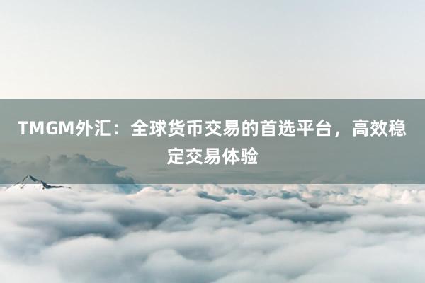 TMGM外汇：全球货币交易的首选平台，高效稳定交易体验