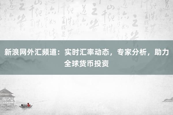 新浪网外汇频道：实时汇率动态，专家分析，助力全球货币投资