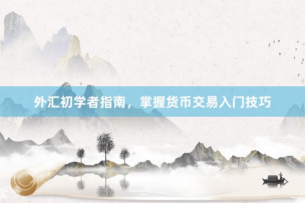 外汇初学者指南，掌握货币交易入门技巧